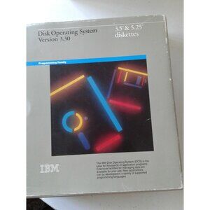 Computer IBM Disk Operating System Version 3.30 3.5 & 5.25 Diskettes 1987